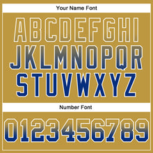 Laden Sie das Bild in den Galerie-Viewer, Custom Stitched Old Gold Royal-White Fade Fashion Arrow Sports Pullover Sweatshirt Hoodie