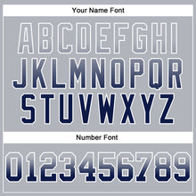 Laden Sie das Bild in den Galerie-Viewer, Custom Stitched Gray Navy-White Fade Fashion Arrow Sports Pullover Sweatshirt Hoodie