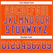 Laden Sie das Bild in den Galerie-Viewer, Custom Stitched Orange Purple-White Fade Fashion Arrow Sports Pullover Sweatshirt Hoodie