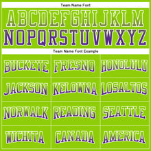 Laden Sie das Bild in den Galerie-Viewer, Custom Stitched Neon Green Purple-White Fade Fashion Arrow Sports Pullover Sweatshirt Hoodie