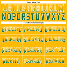 Laden Sie das Bild in den Galerie-Viewer, Custom Stitched Gold Kelly Green-White Fade Fashion Arrow Sports Pullover Sweatshirt Hoodie