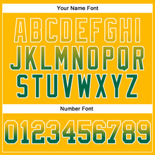 Laden Sie das Bild in den Galerie-Viewer, Custom Stitched Gold Kelly Green-White Fade Fashion Arrow Sports Pullover Sweatshirt Hoodie