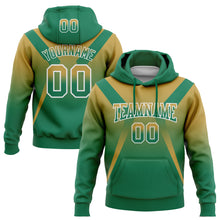 Charger l'image dans la galerie, Custom Stitched Old Gold Kelly Green-White Fade Fashion Arrow Sports Pullover Sweatshirt Hoodie