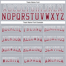 Laden Sie das Bild in den Galerie-Viewer, Custom Stitched Gray Crimson-White Fade Fashion Arrow Sports Pullover Sweatshirt Hoodie