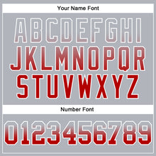 Laden Sie das Bild in den Galerie-Viewer, Custom Stitched Gray Red-White Fade Fashion Arrow Sports Pullover Sweatshirt Hoodie