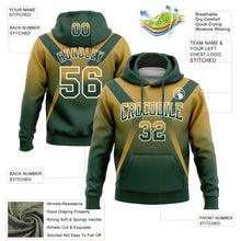 Charger l'image dans la galerie, Custom Stitched Old Gold Green-White Fade Fashion Arrow Sports Pullover Sweatshirt Hoodie