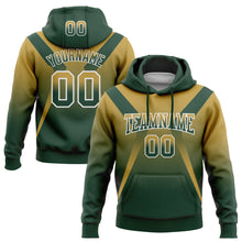 Charger l'image dans la galerie, Custom Stitched Old Gold Green-White Fade Fashion Arrow Sports Pullover Sweatshirt Hoodie