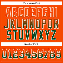 Laden Sie das Bild in den Galerie-Viewer, Custom Stitched Orange Green-White Fade Fashion Arrow Sports Pullover Sweatshirt Hoodie