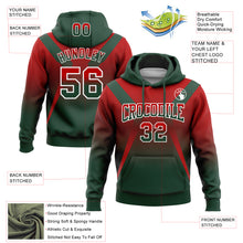 Laden Sie das Bild in den Galerie-Viewer, Custom Stitched Red Green-White Fade Fashion Arrow Sports Pullover Sweatshirt Hoodie