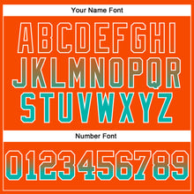 Laden Sie das Bild in den Galerie-Viewer, Custom Stitched Orange Aqua-White Fade Fashion Arrow Sports Pullover Sweatshirt Hoodie