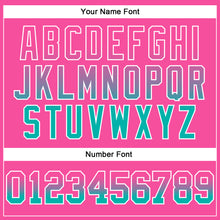 Laden Sie das Bild in den Galerie-Viewer, Custom Stitched Pink Aqua-White Fade Fashion Arrow Sports Pullover Sweatshirt Hoodie