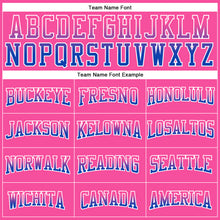 Charger l'image dans la galerie, Custom Stitched Pink Thunder Blue-White Fade Fashion Arrow Sports Pullover Sweatshirt Hoodie