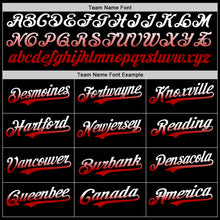 Laden Sie das Bild in den Galerie-Viewer, Custom Black White-Red Authentic Fade Fashion Baseball Jersey