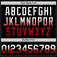 Laden Sie das Bild in den Galerie-Viewer, Custom Black White-Red Authentic Fade Fashion Baseball Jersey