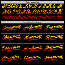 Laden Sie das Bild in den Galerie-Viewer, Custom Black Gold-Red Authentic Fade Fashion Baseball Jersey