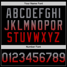 Laden Sie das Bild in den Galerie-Viewer, Custom Black Gray-Red Authentic Fade Fashion Baseball Jersey