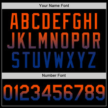 Laden Sie das Bild in den Galerie-Viewer, Custom Black Orange-Royal Authentic Fade Fashion Baseball Jersey