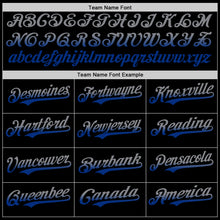 Laden Sie das Bild in den Galerie-Viewer, Custom Black Gray-Royal Authentic Fade Fashion Baseball Jersey