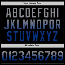 Laden Sie das Bild in den Galerie-Viewer, Custom Black Gray-Royal Authentic Fade Fashion Baseball Jersey