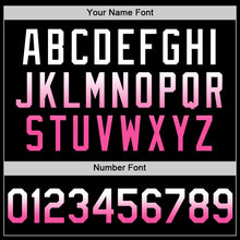 Laden Sie das Bild in den Galerie-Viewer, Custom Black White-Pink Authentic Fade Fashion Baseball Jersey