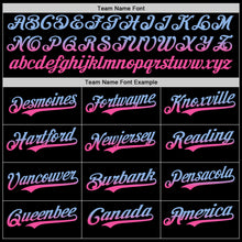 Laden Sie das Bild in den Galerie-Viewer, Custom Black Light Blue-Pink Authentic Fade Fashion Baseball Jersey