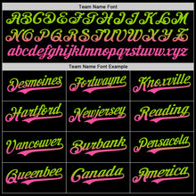 Загрузить изображение в средство просмотра галереи, Custom Black Neon Green-Pink Authentic Fade Fashion Baseball Jersey