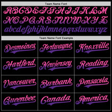 Laden Sie das Bild in den Galerie-Viewer, Custom Black Pink-Purple Authentic Fade Fashion Baseball Jersey