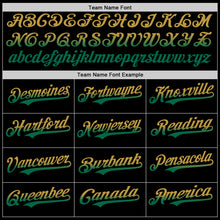 Laden Sie das Bild in den Galerie-Viewer, Custom Black Old Gold-Kelly Green Authentic Fade Fashion Baseball Jersey