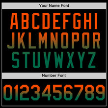 Загрузить изображение в средство просмотра галереи, Custom Black Orange-Kelly Green Authentic Fade Fashion Baseball Jersey