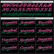 Загрузить изображение в средство просмотра галереи, Custom Black Pink-Kelly Green Authentic Fade Fashion Baseball Jersey