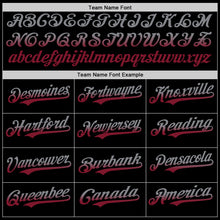 Laden Sie das Bild in den Galerie-Viewer, Custom Black Gray-Crimson Authentic Fade Fashion Baseball Jersey