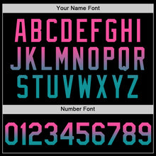 Laden Sie das Bild in den Galerie-Viewer, Custom Black Pink-Teal Authentic Fade Fashion Baseball Jersey