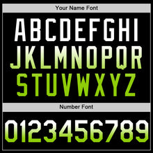 Загрузить изображение в средство просмотра галереи, Custom Black White-Neon Green Authentic Fade Fashion Baseball Jersey