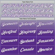 Load image into Gallery viewer, Custom Gray White-Purple Fade Fashion Performance T-Shirt