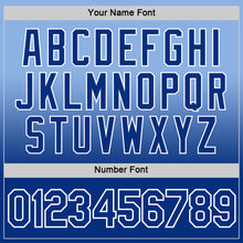 Load image into Gallery viewer, Custom Light Blue Royal-White Fade Fashion Performance T-Shirt