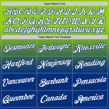 Load image into Gallery viewer, Custom Neon Green White-Royal Fade Fashion Performance T-Shirt