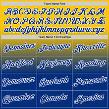 Load image into Gallery viewer, Custom Yellow Royal-White Fade Fashion Performance T-Shirt