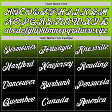 Load image into Gallery viewer, Custom Neon Green White-Black Fade Fashion Performance T-Shirt