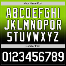 Load image into Gallery viewer, Custom Neon Green White-Black Fade Fashion Performance T-Shirt