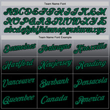 Laden Sie das Bild in den Galerie-Viewer, Custom Gray Kelly Green-Black Fade Fashion Performance T-Shirt