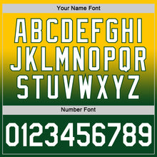 Load image into Gallery viewer, Custom Yellow White-Green Fade Fashion Performance T-Shirt