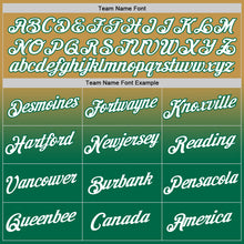 Load image into Gallery viewer, Custom Old Gold White-Kelly Green Fade Fashion Performance T-Shirt