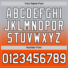 Load image into Gallery viewer, Custom Gray Orange-Black Fade Fashion Performance T-Shirt