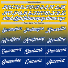 Load image into Gallery viewer, Custom Yellow White-Royal Fade Fashion Performance T-Shirt