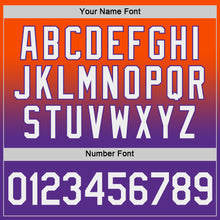 Load image into Gallery viewer, Custom Orange White-Purple Fade Fashion Performance T-Shirt