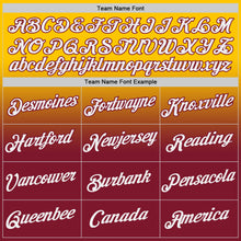 Load image into Gallery viewer, Custom Yellow White-Crimson Fade Fashion Performance T-Shirt