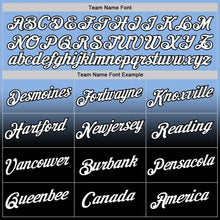 Load image into Gallery viewer, Custom Light Blue White-Black Fade Fashion Performance T-Shirt