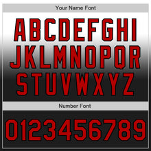 Laden Sie das Bild in den Galerie-Viewer, Custom White Red-Black Authentic Fade Fashion Baseball Jersey