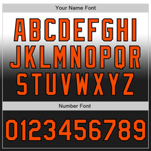 Laden Sie das Bild in den Galerie-Viewer, Custom White Orange-Black Authentic Fade Fashion Baseball Jersey
