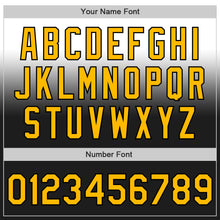 Laden Sie das Bild in den Galerie-Viewer, Custom White Gold-Black Authentic Fade Fashion Baseball Jersey